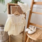 【66-100cm】ロンパース ベビー プリンセス フリル - 画像 (8)
