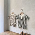 【66-90cm】ロンパース ベビー ワッフル ボーダー - 画像 (12)
