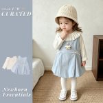 【73-100cm】ワンピース＆ブラウス 女の子 可愛い リボン