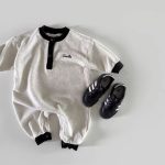 【66-90cm】オールインワン ベビー 韓国風 オシャレ ボーダー - 画像 (8)
