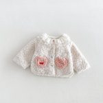 【80-130cm】アウター 女の子 フリル襟 ハート - 画像 (4)