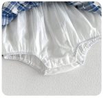【66-90cm】ロンパース ベビー チェック レース - 画像 (8)
