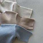 【66-90cm】長袖オールインワン ベビー ナチュラル ワッフル - 画像 (5)