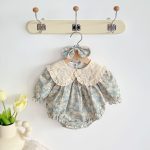 【66-90cm】ロンパース ベビー 花柄 プリンセス - 画像 (2)