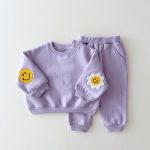 【73-110cm】セットアップ キッズ 刺繍 サンフラワー - 画像 (5)