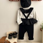 【66-90cm】長袖Ｔシャツorサロペット ベビー 可愛い フリル - 画像 (8)