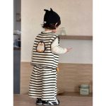 【73-110cm】ニットベスト＋パンツ 男の子  ペンギン ストライプ - 画像 (9)