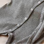 【59-80cm】長袖ロンパース ベビー ニット シンプル - 画像 (6)