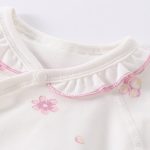 【59-80cm】ロンパース ベビー フラワー柄 柔らか - 画像 (4)