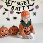 【66-90cm】ロンパース ベビー ハロウィン かぼちゃ フリル襟 - 画像 (6)