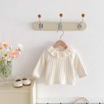 【66-100cm】Ｔシャツ ベビー フリル襟 暖かい リブ - 画像 (11)