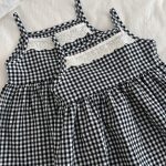 【73-100cm】ワンピースorトップス 女の子 チェック フリー - 画像 (12)