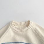 【80-130cm】セーター 女の子 ミックスカラー ニット ゆったり - 画像 (4)