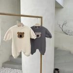 【66-90cm】ロンパース ベビー クマ柄 暖かい - 画像 (5)
