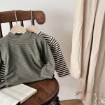 【73-100cm】Tシャツ キッズ 裏起毛 ボーダー - 画像 (9)