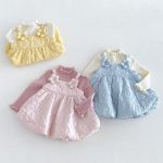 【80-130cm】ワンピース 女の子 ふわふわ 暖かい - 画像 (13)