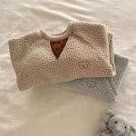 【66-90cm】オールインワン ベビー もこもこ クマ柄 - 画像 (7)