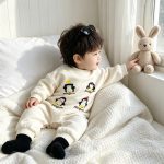 【66-90cm】ロンパース ベビー ペンギン プリント - 画像 (4)