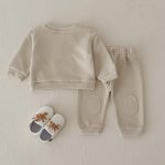 【66-100cm】スウェット＋パンツ 2点セット ベビー ひつじ刺繍 - 画像 (7)