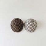 【GOODS】帽子 レトロ チェック ベレー帽 - 画像 (7)