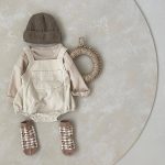 【66-90cm】サロペット ロンパース ベビー ナチュラル コーデュロイ - 画像 (6)