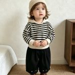 【73-100cm】トップスorパンツ 男の子 帽子付き ボーダー - 画像 (8)