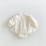【66-90cm】ロンパース ベビー レース プリンセス - 画像 (4)
