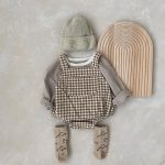 【66-90cm】サロペット ロンパース ベビー ナチュラル コーデュロイ - 画像 (7)