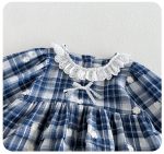 【66-90cm】ロンパース ベビー チェック レース - 画像 (6)