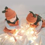 【66-90cm】ロンパース ベビー ハロウィン 帽子付き パンプキン - 画像 (3)