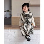 【73-110cm】ニットベスト＋パンツ 男の子  ペンギン ストライプ - 画像 (12)