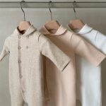 【66-90cm】ロンパース ベビー ナチュラル 無地 - 画像 (8)