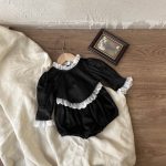 【66-90cm】ロンパース ベビー レース レトロ - 画像 (6)