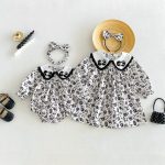 【66-130cm】ロンパースorワンピース 女の子 姉妹服 フラワー - 画像 (3)