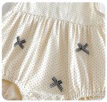 【66-90cm】ロンパース ベビー ドット リボン - 画像 (10)