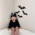 【80-100cm】ロンパース&帽子 キッズ ハロウィン コウモリ - 画像 (9)