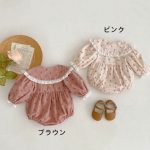 【66-90cm】ロンパース ベビー 可愛い 花柄 - 画像 (4)