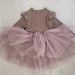 【80-130cm】ワンピース 女の子 メッシュ スウィート - 画像 (4)