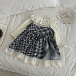 【73-100cm】ワンピースorトップス 女の子 チェック フリー - 画像 (7)