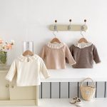 【66-100cm】Ｔシャツ ベビー フリル襟 暖かい リブ - 画像 (9)