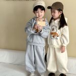 【80-150cm】セットアップ キッズ 厚手 クマ柄 - 画像 (9)