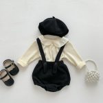 【66-100cm】トップスorサロペット ベビー 可愛い 無地 - 画像 (4)