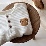 【80-130cm】スウェット 男の子 ワッフル 刺繍クルーネック - 画像 (9)