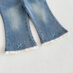 【73-110cm】パンツ 女の子 蝶結び デニム - 画像 (9)