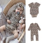 【66-90cm】ロンパースorオールインワン ベビー ヒョウ柄 かわいい - 画像 (14)