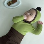 【66-90cm】トップス＆レギンス ベビー 配色 カジュアル - 画像 (4)