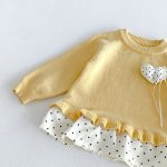 【73-110cm】セットアップ ベビー ドット ハート - 画像 (6)