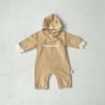 【66-90cm】ロンパース ベビー クマ耳 帽子付き - 画像 (9)