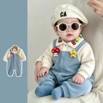 【66-90cm】ロンパース ベビー スター柄 トレンド - 画像 (3)