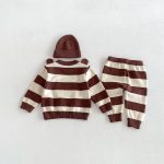 【73-100cm】セットアップ ベビー 可愛い クマ ボーダー - 画像 (7)